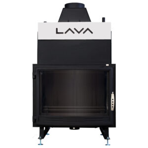 Termokominek BASE PANORAMA 13kW w układzie zamkniętym (2,5bar) z panoramiczną szybą