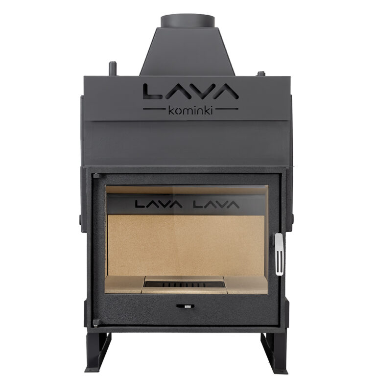 Termokominek TKL PLUS  20kW w układzie zamkniętym (2,5 bar) z płaską szybą