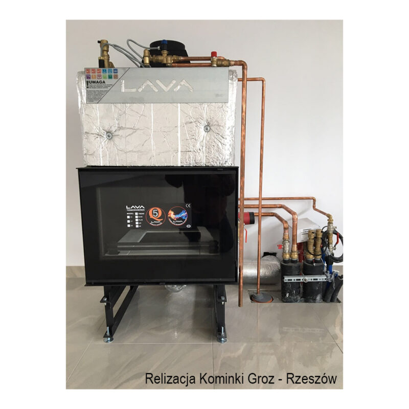 Izolacja termiczna kominka z płaszczem wodnym TKL 12kW