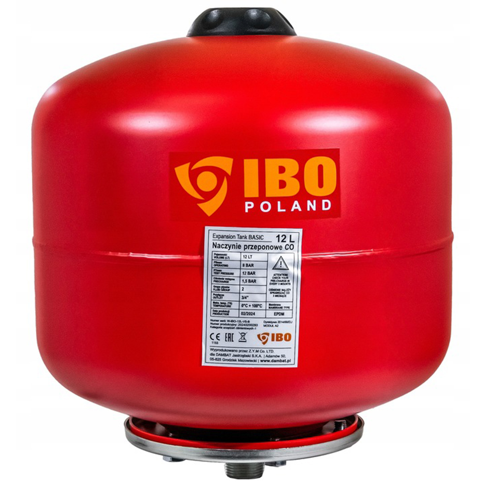 Naczynie przeponowe IBO C.O. 12L – BASIC