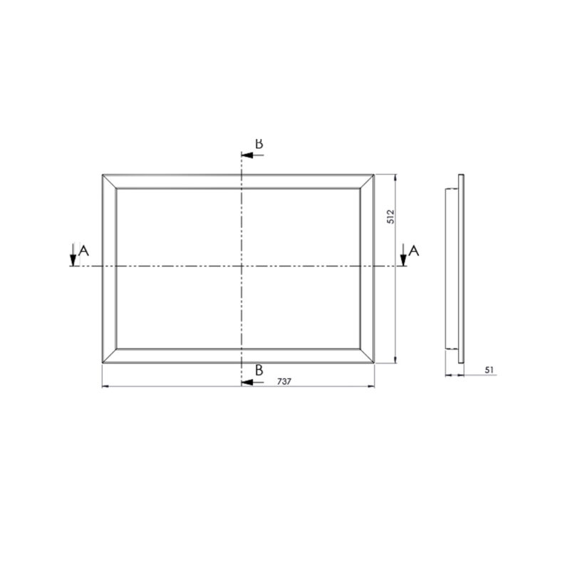 Ramka ozdobna do kominka powietrznego LUMINA 12kW