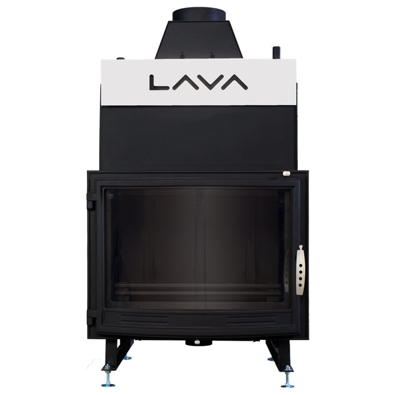 Termokominek BASE PANORAMA 13kW w układzie otwartym (1bar) z panoramiczną szybą