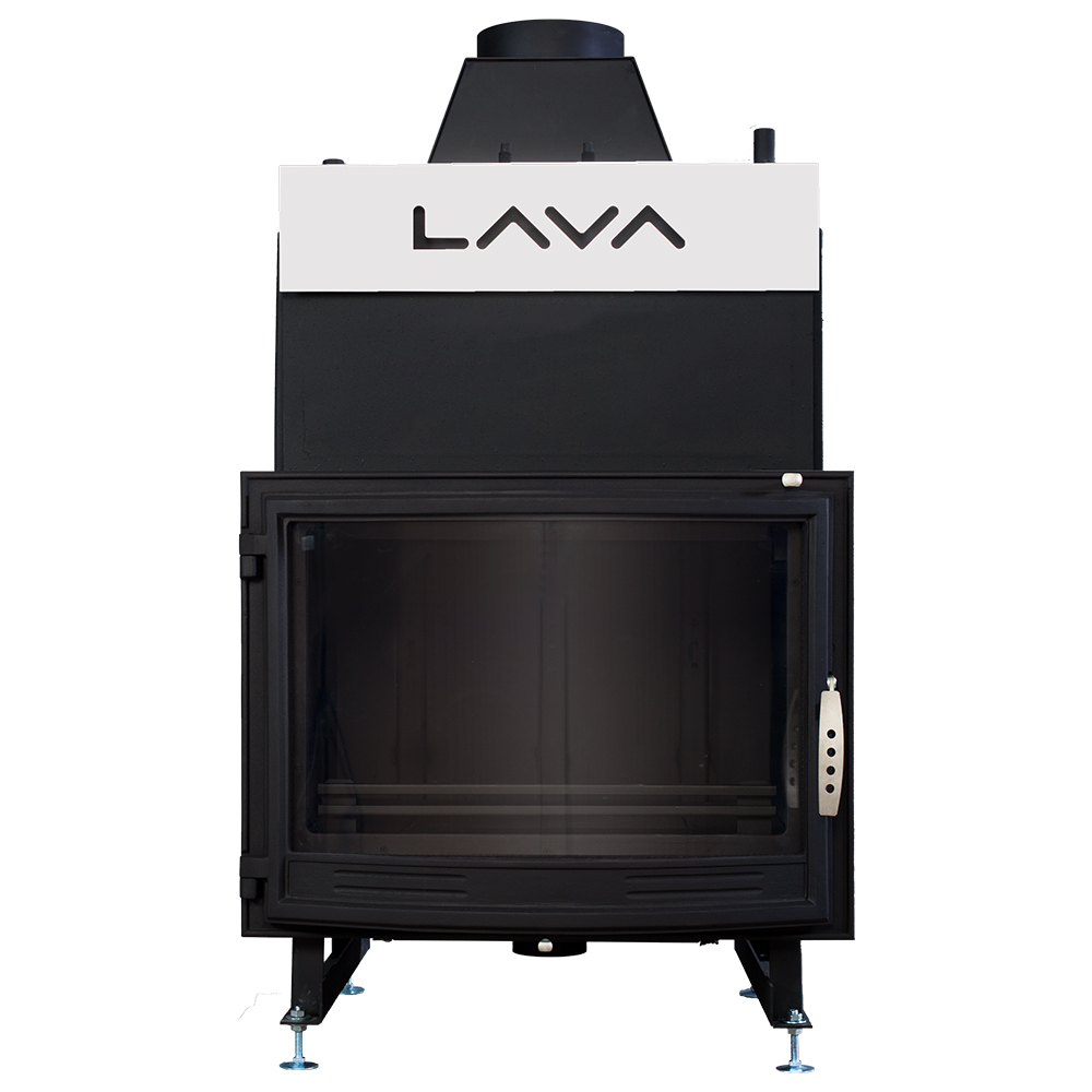 Termokominek BASE PANORAMA 13kW w układzie otwartym (1bar) z panoramiczną szybą