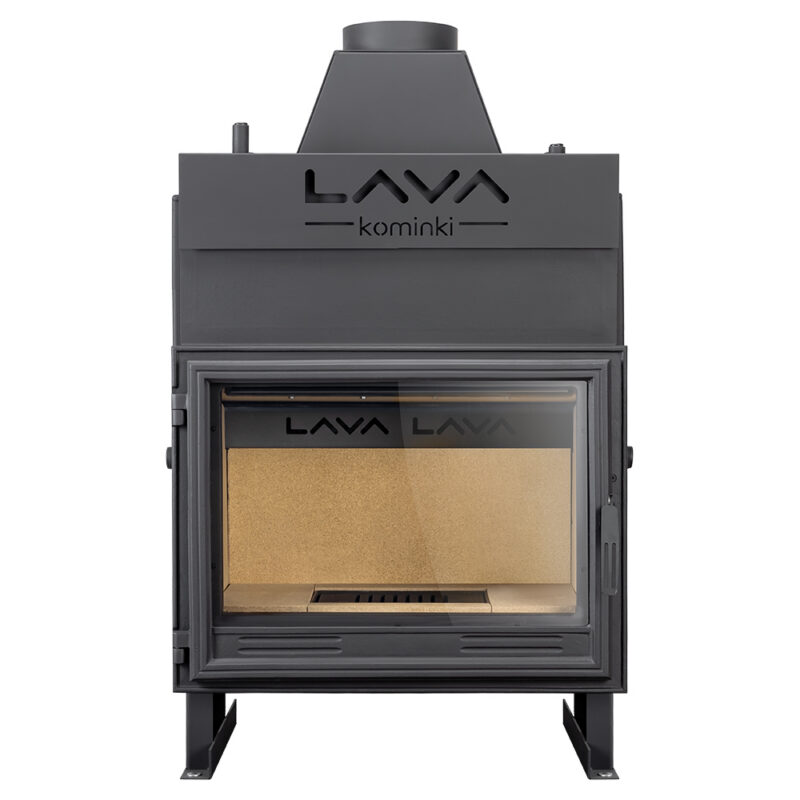 Termokominek TKL BASE 12kW w układzie zamkniętym (2,5 bar) z płaską szybą