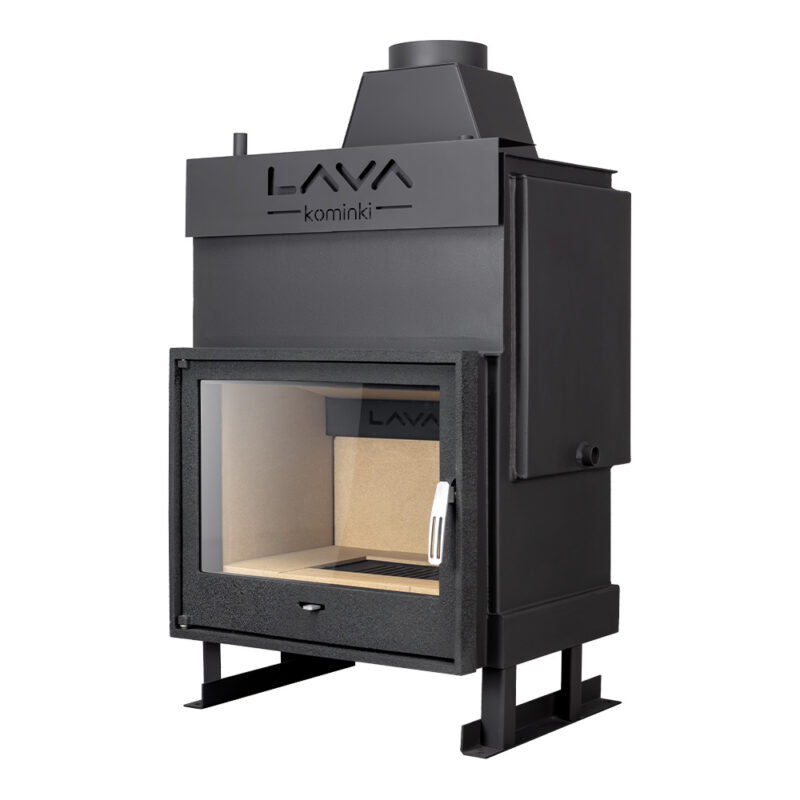 Termokominek TKL PLUS 20kW w układzie otwartym (1 bar) z płaską szybą