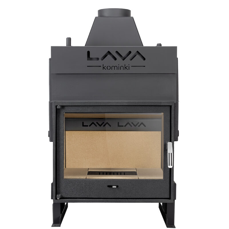 Termokominek TKL PLUS  20kW w układzie zamkniętym (2,5 bar) z płaską szybą