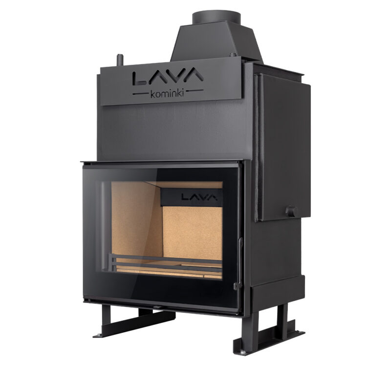 Termokominek TKL TREND 17kW w układzie otwartym (1 bar) z płaską szybą