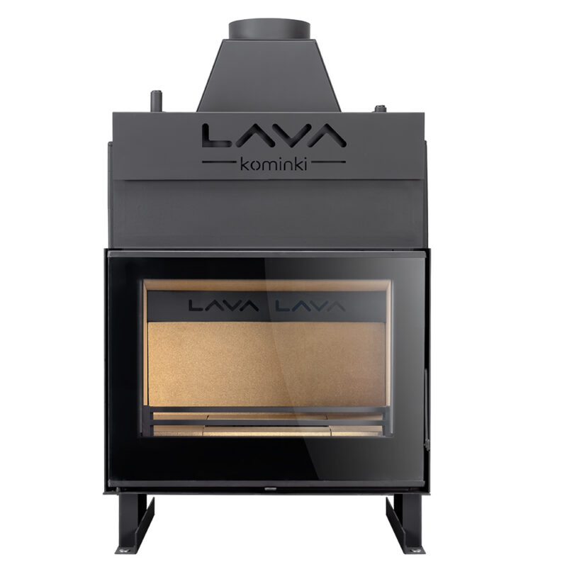 Termokominek TKL TREND 20kW w układzie zamkniętym (2,5 bar) z płaską szybą