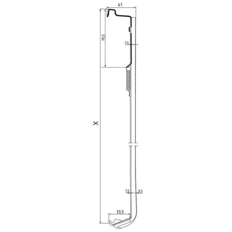 Wspornik grzejnikowy do grzejnika stalowego H-400