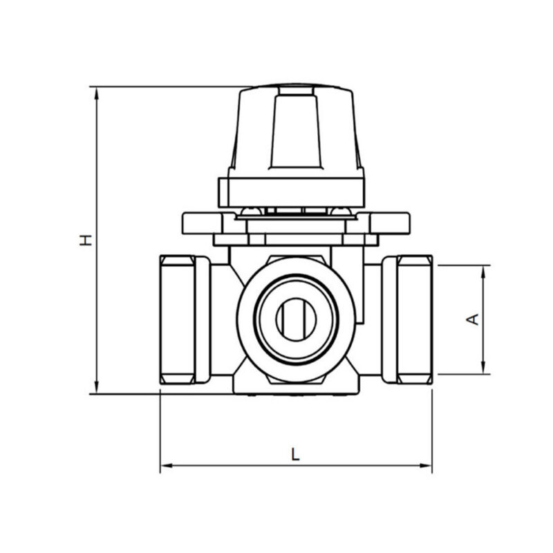 Zawór 4-drogowy DIAMOND 1”
