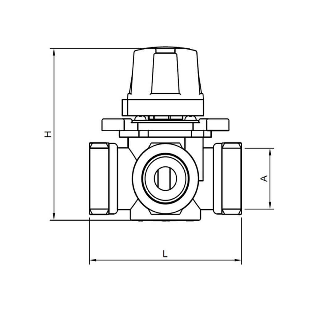 Zawór 4-drogowy DIAMOND 1¼”