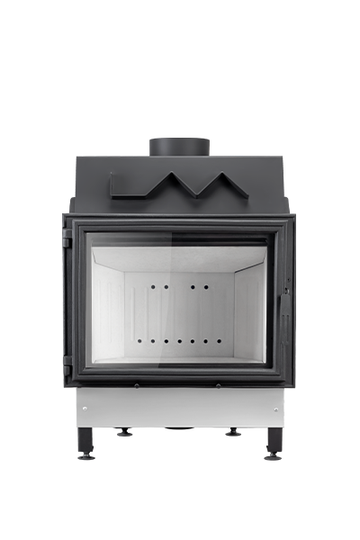 Wkład kominkowy powietrzny Lumina 12 Clara Ceramic – stalowy wkład do rekuperacji z białą ceramiką
