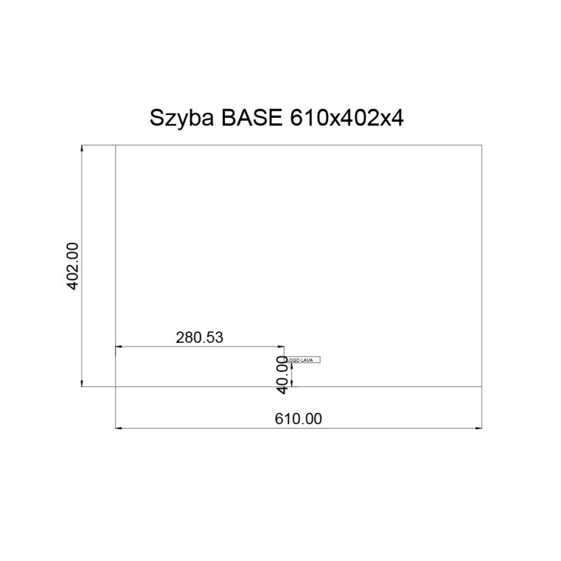 Szyba do kominka BASE
