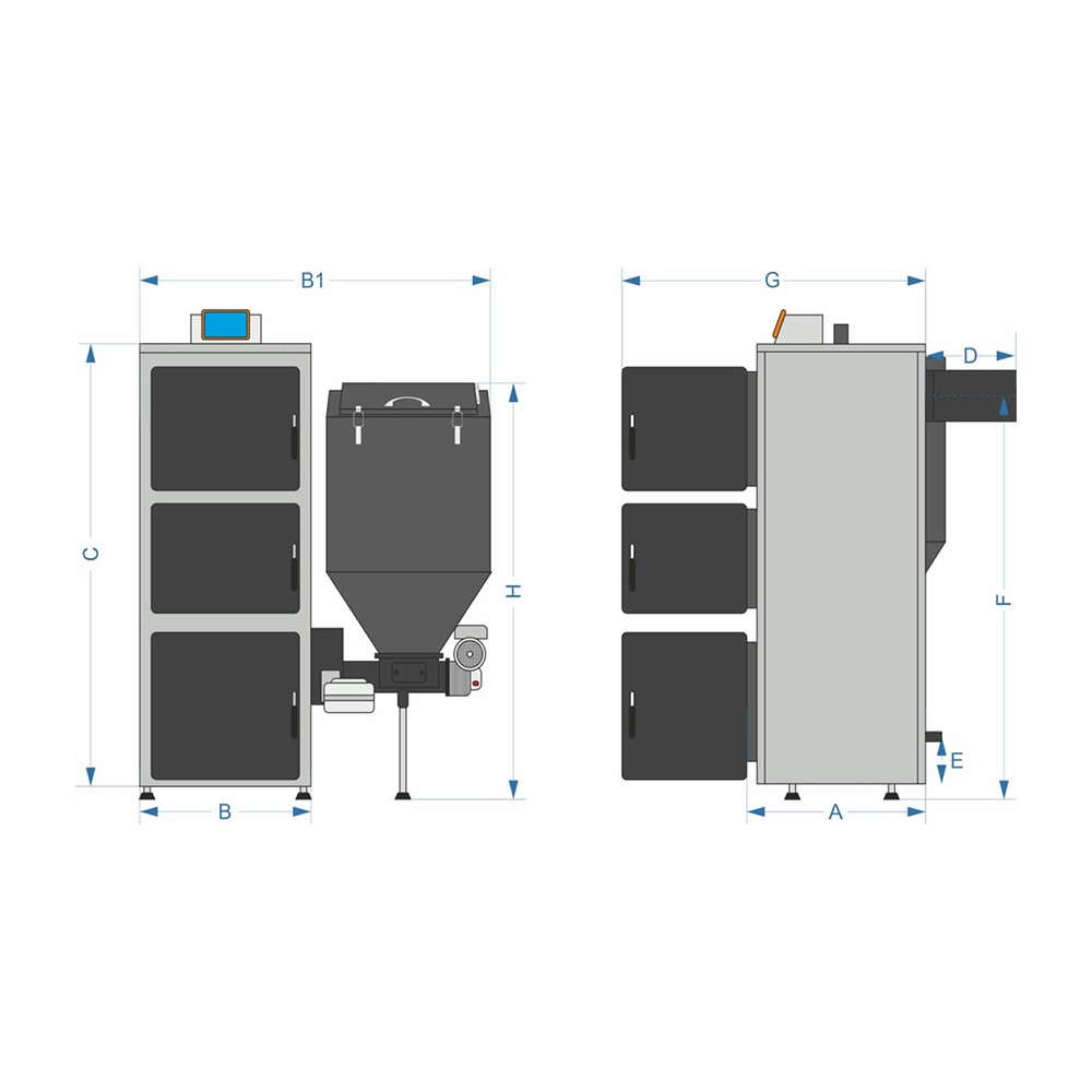 Kocioł BioTech V+pellet 24kW