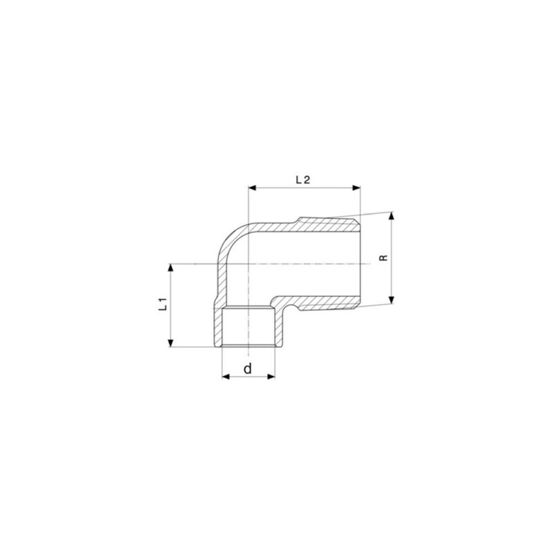 Kolano do lutowania 1/2×18 gw-gz