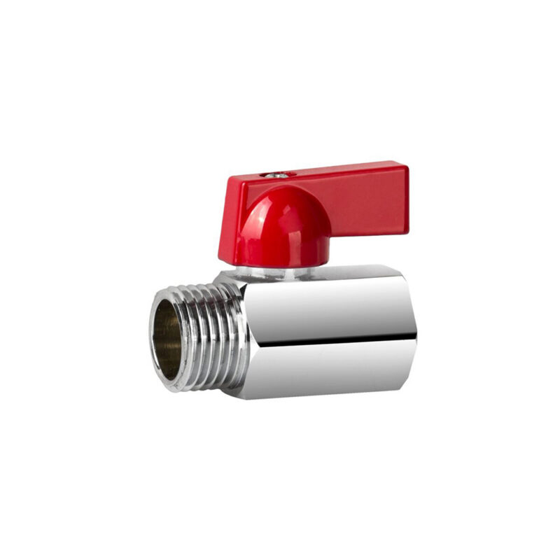 Kurek kulowy mini 1/2 gz chrom