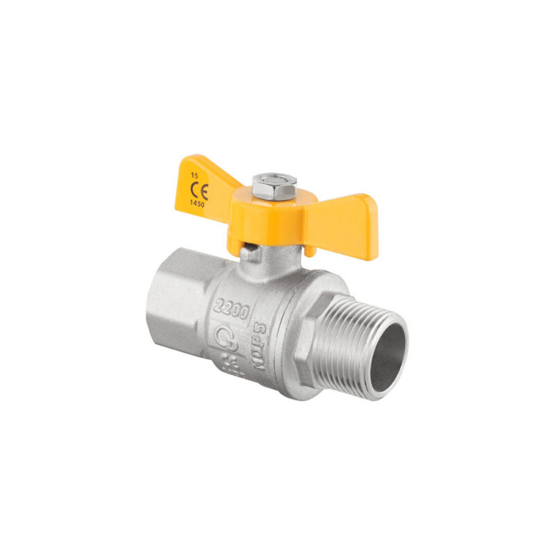 Zawór kulowy motyl GAZ 1/2” GW
